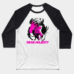 Drab Majesty ::: Retro Style Fan Design Baseball T-Shirt